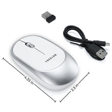 Load image into Gallery viewer, Treelen , Computer Mouse 18 Months Battery Life Cordless Mouse, 5 Level 4800 DPI, 6 Button Ergo Wireless Mice, 2.4G Portable USB Wireless Mouse for Laptop, Mac, Chromebook, PC, Windows