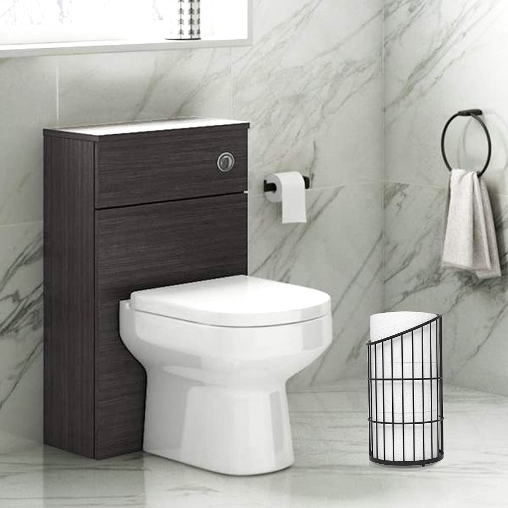 TreeLen Toilet Paper Holder Stand Bathroom Toilet Paper Storage Tissue Roll  Paper Reserve Holder for 3