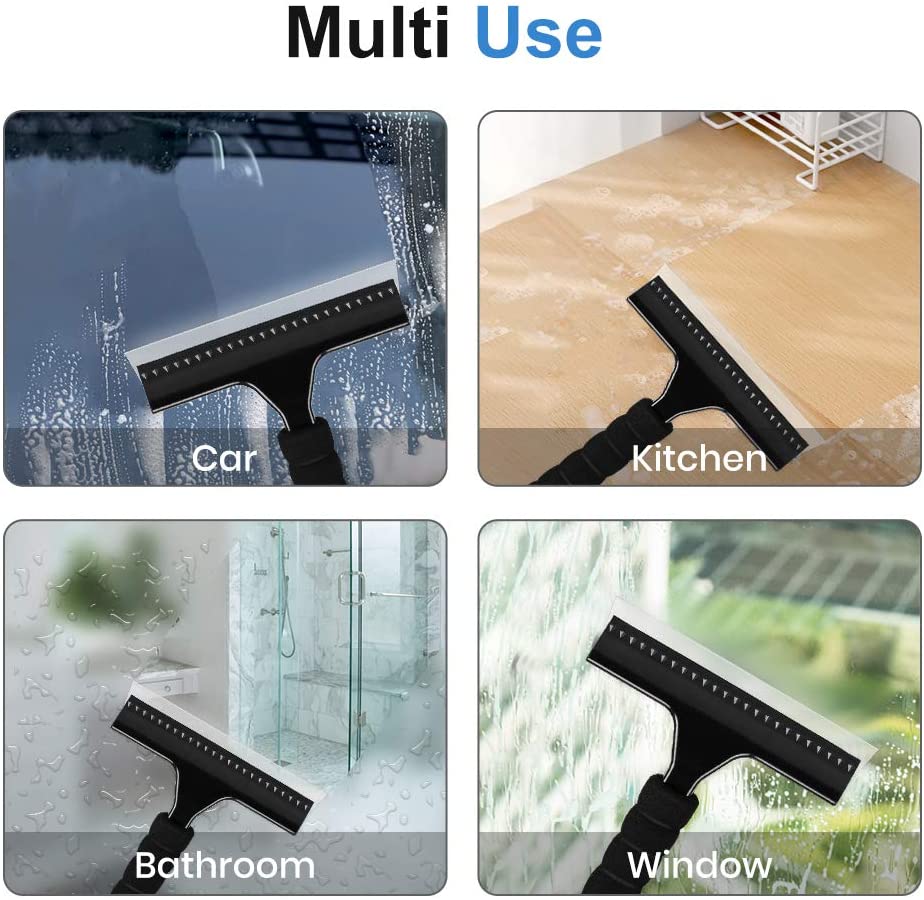 Shower Squeegee for Shower Doors,All Purpose Window Squeegee for