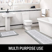 Load image into Gallery viewer, Bathroom Rug Mat, Ultra Soft and Water Absorbent Bath Rug, Bath Carpet, Machine Wash/Dry, for Tub, Shower, and Bath Room (Grey)