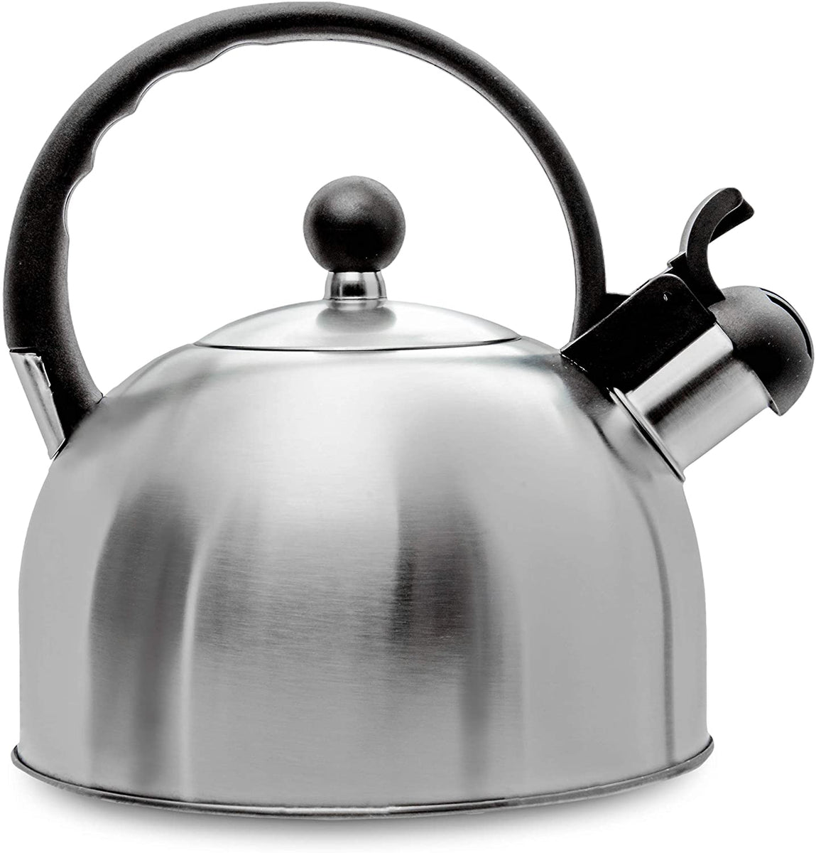Stewart Whistling Stovetop Tea Kettle Food Grade Stainless Steel, Hot Water  Fast
