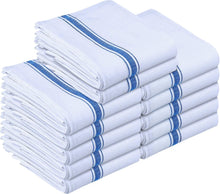 Load image into Gallery viewer, Towels 12 Pack Dish Towels - Resuable Kitchen Towels -15 x 25 Inches Ultra Soft Cotton Dish Cloths - Super Absorbent Cleaning Cloths, Blue