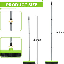 Load image into Gallery viewer, Floor Scrub Brush with Long Handle, Stiff Bristle Deck Scrubber Brush for Cleaning Tile Shower Patio Garage Kitchen Pool