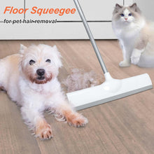 Load image into Gallery viewer, Floor Squeegee 50&quot; Long Handle Rubber Squeegee Broom for Garage Concrete Shower Tile Pet Hair Deck Heavy Duty Floor Wiper Water Squeegee