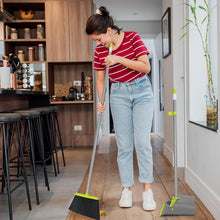 Load image into Gallery viewer, Broom and Dustpan Comb Set for Home, 52&quot; Long Handle Standing Dustpan for Home Room Kitchen Office Lobby Outdoor Floor Use