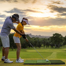Load image into Gallery viewer, 3 in1 Golf Hitting Mat 32 * 17&quot; Golf Practice Mat Indoor Outdoor -Fairway, Rough &amp; Driving Turf-Golf Practice Swing/Chipping Mat