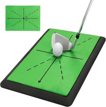 Load image into Gallery viewer, Golf Mats Practice Indoor Outdoor Path Feedback Golf Training Mat 16&quot;X12&quot; Detection Batting Extra Replaceable Golf Impact Mat Golf Gifts for Men/Women