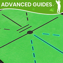 Load image into Gallery viewer, Golf Mats Practice Indoor Outdoor Path Feedback Golf Training Mat 16&quot;X12&quot; Detection Batting Extra Replaceable Golf Impact Mat Golf Gifts for Men/Women