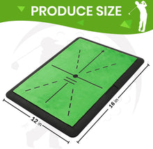 Load image into Gallery viewer, Golf Mats Practice Indoor Outdoor Path Feedback Golf Training Mat 16&quot;X12&quot; Detection Batting Extra Replaceable Golf Impact Mat Golf Gifts for Men/Women