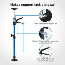 Load image into Gallery viewer, Install Cabinets 2-Pack Tools 20&#39;&#39; to 46.5&#39;&#39; Adjustable Support Pole Third Hand Tool with 154 Lbs Capacity for Cabinet Jack, Drywall Jack&amp; Cargo Bars