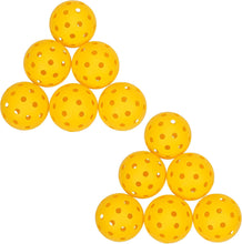 Load image into Gallery viewer, Pickleball Balls,12-Pack 40 Holes Outdoor Pickleball Balls Indoor Pickleballs Play High Elasticity for Beginners Professional All Skill Levels