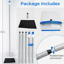 Load image into Gallery viewer, Broom with Dustpan Combo Set, 52&quot; Upright Dust Pans with Long Handle Angle Broom for Home Kitchen Room Office Lobby Cleaning Gray