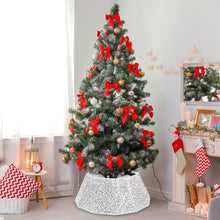 Load image into Gallery viewer, Sequin Christmas Tree Collar 31.5inch,Tree Skirt for Halloween Christmas Decoration 12-Sided Xmas Tree Base Cover(Silver)