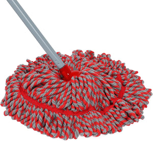 Mop Floor Cleaning, Microfiber Twist Hardwood Floor Mops, Traditional Deck Mop for Wooden Floor, Laminate, Tile