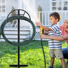 Load image into Gallery viewer, Garden Hose Holders for Outside, Water Hose Holder Freestanding, Black Ground Hose Stand