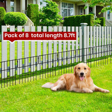 Load image into Gallery viewer, Garden Fencing Animal Barrier，8 Pack No Dig Fence Outdoor for Dog and Rabbit, Rustproof Fences Panels Defense Borders for Yard, Flower Bed, Landscaping