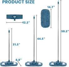 Load image into Gallery viewer, MAVRIZ Microfiber Mops for Floor Cleaning Wet and Dry Mop with 58&quot; Long Handle, Washable Mop Pad 360° Rotating Flat Mop for Hardwood, Laminate, Tile Floor