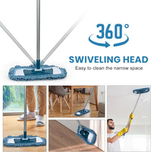 Load image into Gallery viewer, MAVRIZ Microfiber Mops for Floor Cleaning Wet and Dry Mop with 58&quot; Long Handle, Washable Mop Pad 360° Rotating Flat Mop for Hardwood, Laminate, Tile Floor