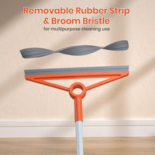 Load image into Gallery viewer, Air Broom with Removable Rubber Strip and Broom Bristle, Silicone Broom for Indoor Cleaning, Multifunctional Floor Squeegee for Dust, Hair, Liquids