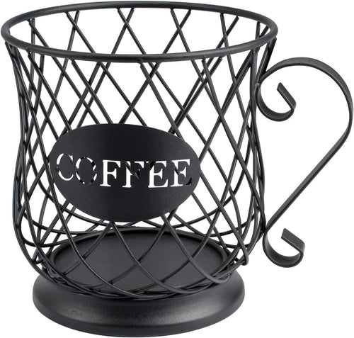 TreeLen K Cup Holder Coffee Pod Holders for 35 Kcups Keurig Storage Organizer Coffee Bar Accessories for Counter - Matte Black