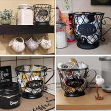 Load image into Gallery viewer, TreeLen K Cup Holder Coffee Pod Holders for 35 Kcups Keurig Storage Organizer Coffee Bar Accessories for Counter - Matte Black