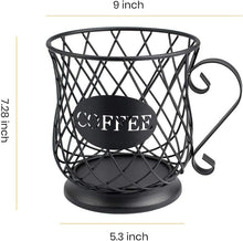 Load image into Gallery viewer, TreeLen K Cup Holder Coffee Pod Holders for 35 Kcups Keurig Storage Organizer Coffee Bar Accessories for Counter - Matte Black