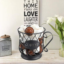 Load image into Gallery viewer, TreeLen K Cup Holder Coffee Pod Holders for 35 Kcups Keurig Storage Organizer Coffee Bar Accessories for Counter - Matte Black
