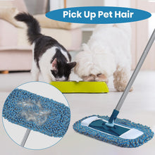 Load image into Gallery viewer, 2 Pack Reusable Mop Pads for MAVRIZ Dust Mop Refill Microfiber Mop Pad for Hardwood Floor Cleaning Machine Washable Replacement Mop Pads