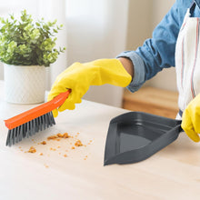 Load image into Gallery viewer, Mini Dustpan and Brush Set, Small Dust Pan and Brush Set Dust pan Broom Brush Dustpan Small Hand Broom and Dustpan Set for Home Daily Essential Cleaning Tool