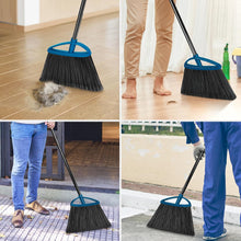 Load image into Gallery viewer, TREELEN 3 Pack Heavy Duty Broom Outdoor with 60&quot; Long Handle Stiff Bristle Kitchen Broom for Sweeping Indoor Angle Broom for Shop Restaurant Garage Patio