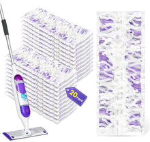 Load image into Gallery viewer, 20 Count Disposable Mopping Pad Refills for Power Mop Refills, Unscented Spray Cleaning Repalcement Pads