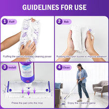 Load image into Gallery viewer, 20 Count Disposable Mopping Pad Refills for Power Mop Refills, Unscented Spray Cleaning Repalcement Pads