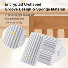 Load image into Gallery viewer, 4-Pack Damp Clean Duster Sponge, Sponge Cleaning Brush, Duster for Cleaning Blinds, Glass, Baseboards, Vents, Railings, Mirrors,Window Track Grooves and Faucets