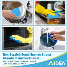 Load image into Gallery viewer, Brite Non-Scratch Scrub Sponge-24Count, Sponges for Dishes, Sponges Kitchen, Cleaning Sponge, Cleans Fast Without Scratching, Stands Up to Stuck-on Grime, Cleaning Power for Everyday Jobs