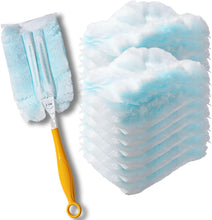 Load image into Gallery viewer, Duster Refills,Static Dust Removal Brush Disposable Replacement Head Compatible with Swiffer,Duster Refills for Dusting Electronics,Furniture,Blinds,Ceiling Fans (Blue, 18 PCS)