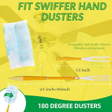 Load image into Gallery viewer, Duster Refills,Static Dust Removal Brush Disposable Replacement Head Compatible with Swiffer,Duster Refills for Dusting Electronics,Furniture,Blinds,Ceiling Fans (Blue, 18 PCS)
