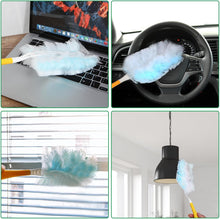 Load image into Gallery viewer, Duster Refills,Static Dust Removal Brush Disposable Replacement Head Compatible with Swiffer,Duster Refills for Dusting Electronics,Furniture,Blinds,Ceiling Fans (Blue, 18 PCS)