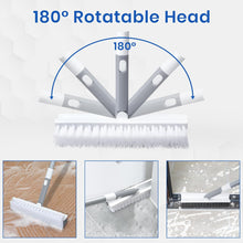 Load image into Gallery viewer, Grout Scrub Brush with Long Handle 57&quot; Double-Sided Floor Scrub Brush V-Shape Grout Cleaning Brush for Tile Floors, Baseboards, Wall, Corners and Deck