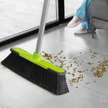 Load image into Gallery viewer, Green Indoor Broom 54&quot; Long Handle House Broom for Floor Cleaning Sweeping Broom for Kitchen, Garage, Lobby, Patio and Garden