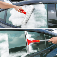 Load image into Gallery viewer, Window Cleaning Kit with Rotatable Squeegee and Microfiber Scrubber Window Cleaner Tool, 57&quot; Long Handle Window Cleaner for Car, Shower, Indoor &amp; Outdoor Glass Door