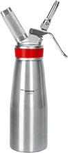 Load image into Gallery viewer, Stainless Steel Whipped Cream Dispenser Professional Whip Cream Canister Whipped Cream Maker With 3 Decorating Stainless Nozzles - N2o Chargers (Not Included) (Stainless Steel)