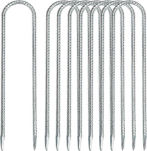 Load image into Gallery viewer, Trampoline Stakes, Trampoline Anchors High Wind 12inch Trampoline Ground Anchors Heavy Duty Ground Stakes Galvanized Steel Trampoline Accessories