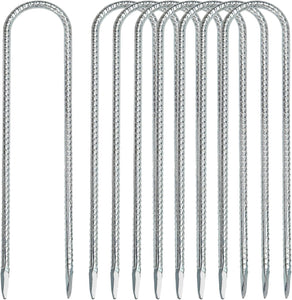 Trampoline Stakes, Trampoline Anchors High Wind 12inch Trampoline Ground Anchors Heavy Duty Ground Stakes Galvanized Steel Trampoline Accessories