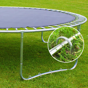 Trampoline Stakes, Trampoline Anchors High Wind 12inch Trampoline Ground Anchors Heavy Duty Ground Stakes Galvanized Steel Trampoline Accessories