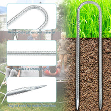 Load image into Gallery viewer, Trampoline Stakes, Trampoline Anchors High Wind 12inch Trampoline Ground Anchors Heavy Duty Ground Stakes Galvanized Steel Trampoline Accessories
