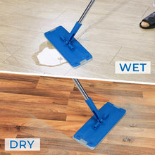 Load image into Gallery viewer, Mop and Bucket Set with 2 Washable Pads,Mop and Bucket with Wringer Set for Home Kitchen Tile Hardwood Laminate Floor Cleaning