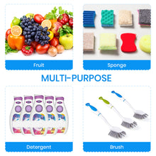 Load image into Gallery viewer, Sink Caddy Sponge Holder Sponge Organizer Caddy Rag Detergent Brush Dishwashing Liquid Rack Expandable 14-3/4&quot; to 20&quot; Stainless Steel
