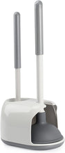 Load image into Gallery viewer, TreeLen Toilet Plunger and Bowl Brush with Holder Combo Set for Bathroom Cleaning