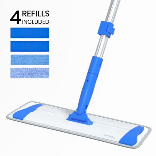 Microfiber Mop Floor Mops for Cleaning with Long Handle 360 Dust Mopping with Reusable Mop Pads for Hardwood Tile Laminate Vinyl Wood Floors Kitchen