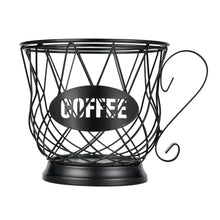 Load image into Gallery viewer, Coffee Pod Holder Mug Shape MultiUse K Cup Holder Kcup Storage Organizer for Counter Coffee Bar Black